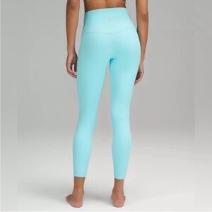 Lululemon Align High Rise CYAN BLUE Leggings Size 4 B3